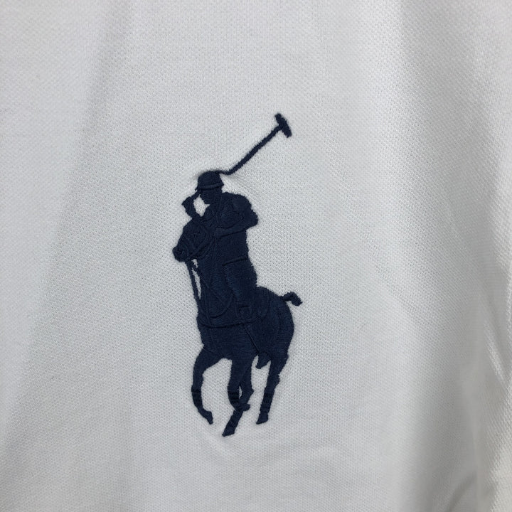 Ralph Lauren POLO RALPH LAUREN CUSTOM SLIM FIT Big Pony Short Sleeve Polo Shirt Men's XL cotton white type Vintage Second Hand