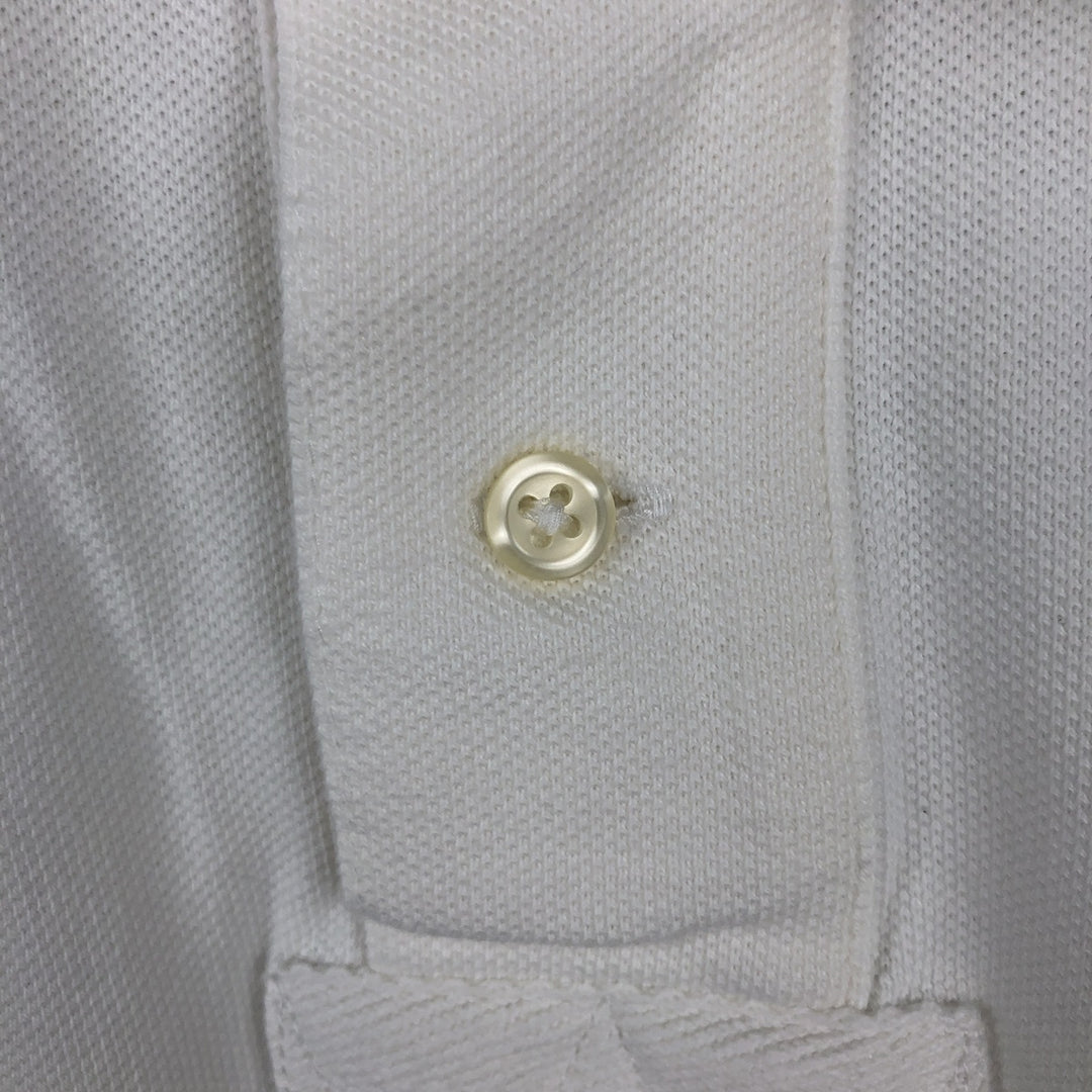 Ralph Lauren POLO RALPH LAUREN CUSTOM FIT Big Pony Short Sleeve Polo Shirt Men's L size cotton white type Vintage Second Hand