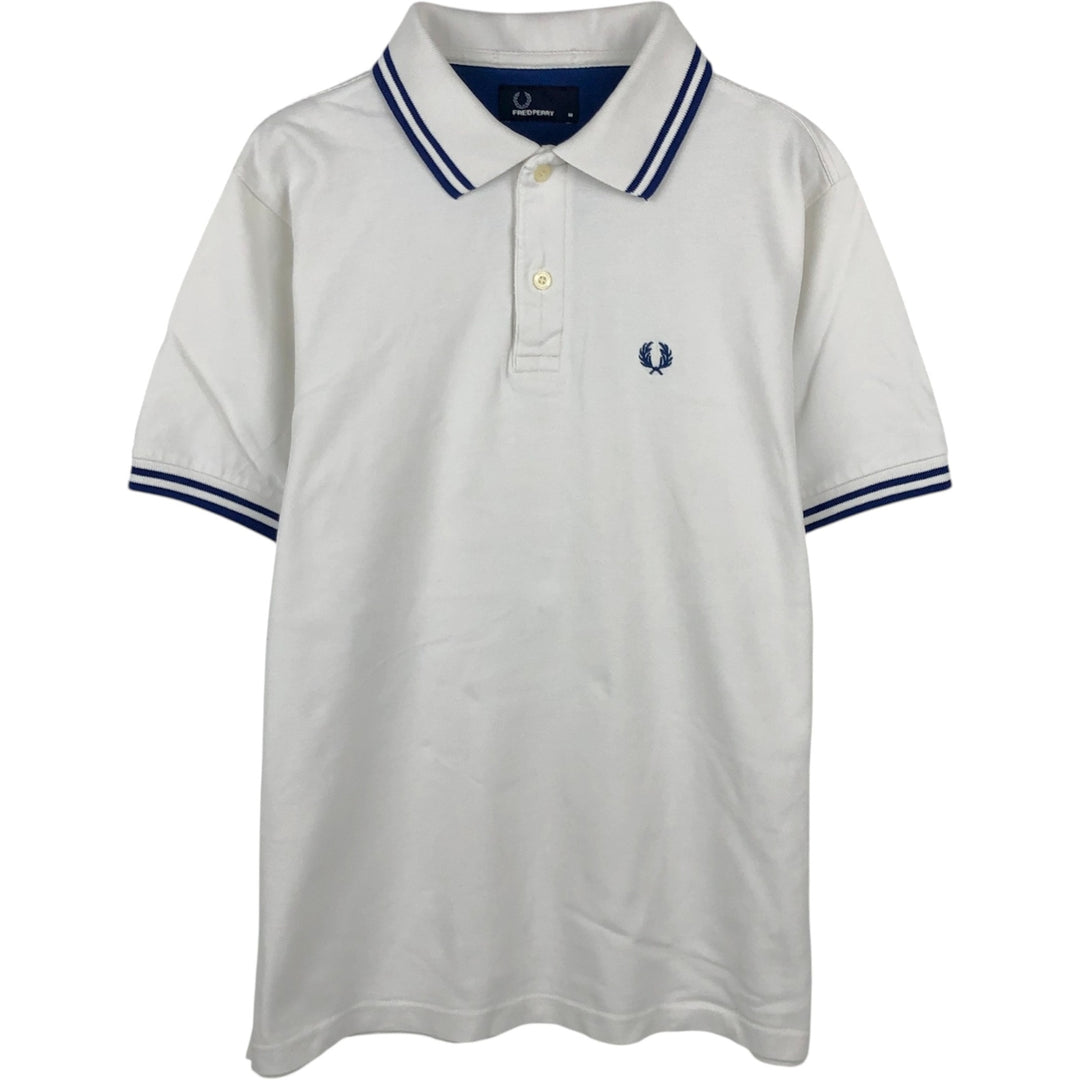 Fred Perry short-sleeved polo shirt, men's size XL unclear white type Vintage Second Hand