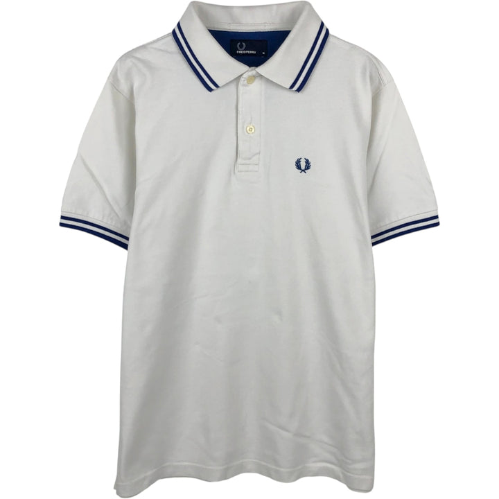 Fred Perry short-sleeved polo shirt, men's size XL unclear white type Vintage Second Hand