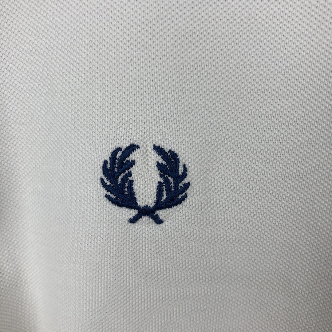 Fred Perry short-sleeved polo shirt, men's size XL unclear white type Vintage Second Hand