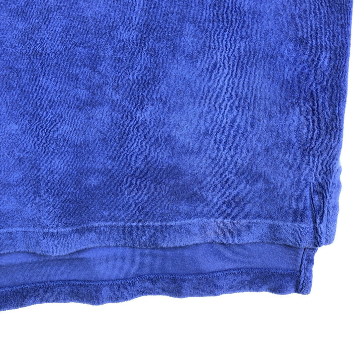 Ralph Lauren POLO by Ralph Lauren pile short sleeve polo shirt, men's XL size cotton blue type Vintage Second Hand
