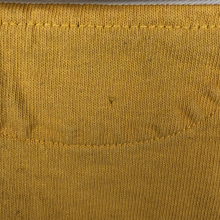 Ralph Lauren POLO RALPH LAUREN Striped Pattern Short-Sleeve Rugby Shirt, Men's Size XXL (approx.) cotton yellow type Vintage Second Hand
