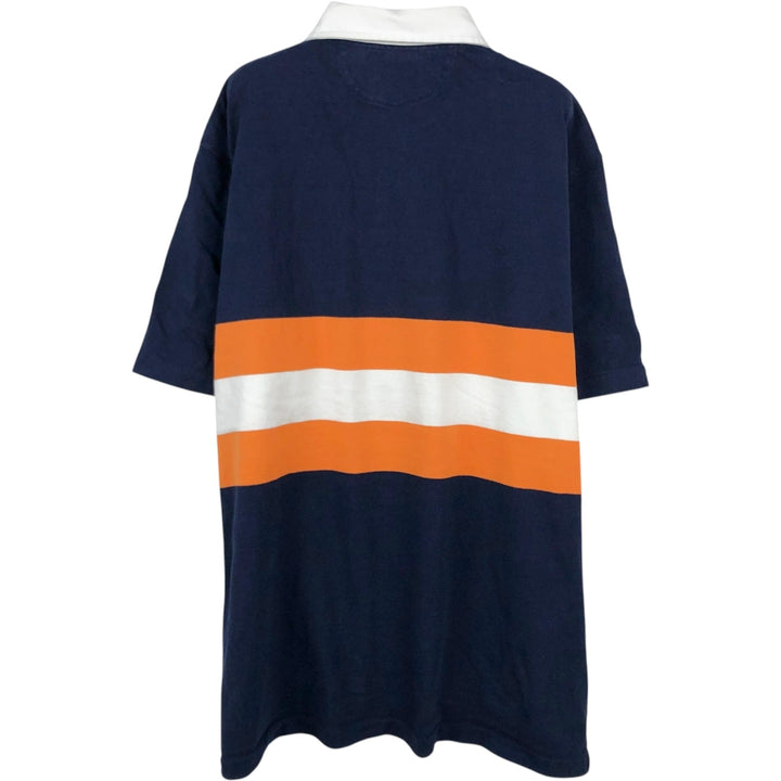 Ralph Lauren POLO RALPH LAUREN CLASSIC FIT Short-Sleeve Rugby Shirt, Men's Size XL (approx.) cotton navy blue type Vintage Second Hand