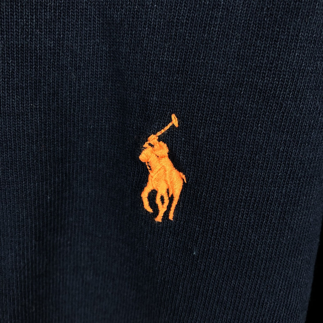 Ralph Lauren POLO RALPH LAUREN CLASSIC FIT Short-Sleeve Rugby Shirt, Men's Size XL (approx.) cotton navy blue type Vintage Second Hand