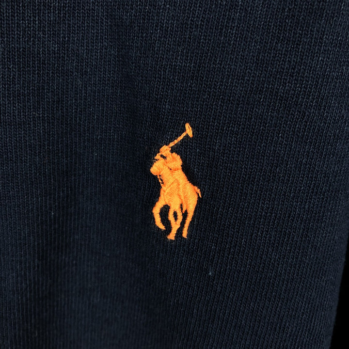 Ralph Lauren POLO RALPH LAUREN CLASSIC FIT Short-Sleeve Rugby Shirt, Men's Size XL (approx.) cotton navy blue type Vintage Second Hand