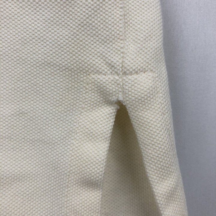 Ralph Lauren POLO by Ralph Lauren Double Pony Short-Sleeve Polo Shirt, Men's Size M (approx.) cotton unbleached Vintage Second Hand