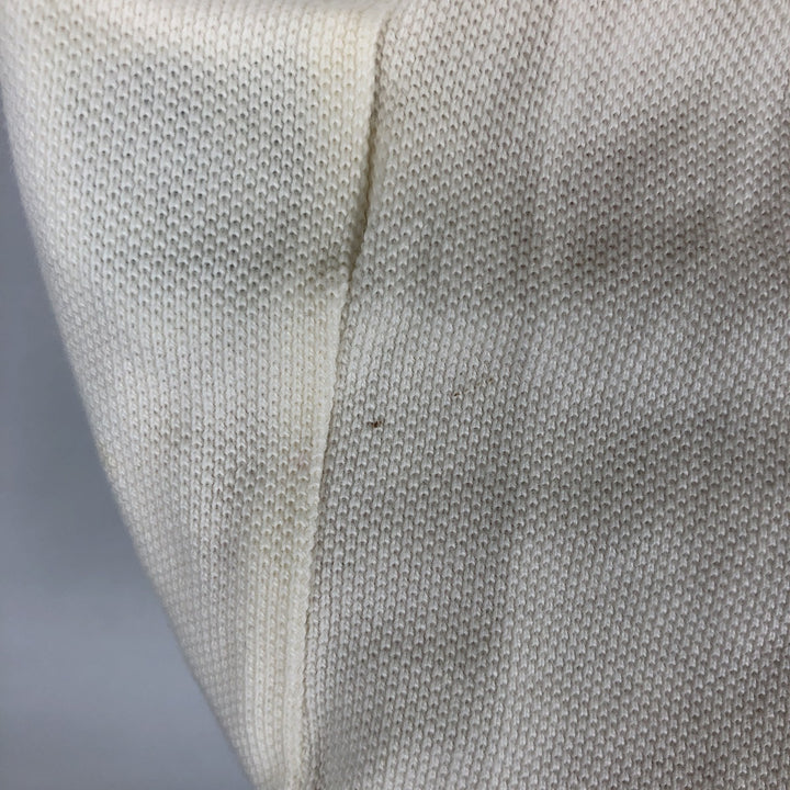 Ralph Lauren POLO by Ralph Lauren Double Pony Short-Sleeve Polo Shirt, Men's Size M (approx.) cotton unbleached Vintage Second Hand