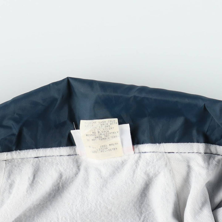 1990'S Hartwell Coach Jacket, Made in USA, Men's XL equivalent. Nylon navy blue type Vintage Second Hand