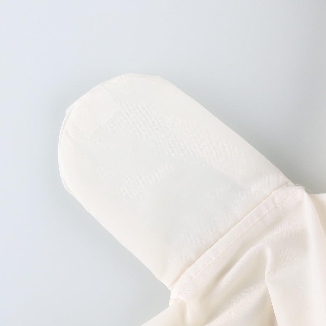 80s-90'S WINDJAMMER Coach Jacket, Made in USA, Men's XL equivalent, Vintage Nylon pale white type Vintage Second Hand
