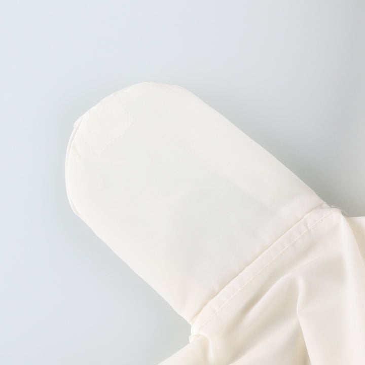80s-90'S WINDJAMMER Coach Jacket, Made in USA, Men's XL equivalent, Vintage Nylon pale white type Vintage Second Hand