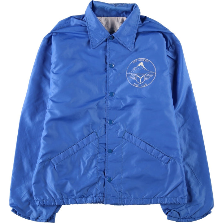 70s-80'S Swingster Coach Jacket, Made in USA, Men's Size S Nylon blue type Vintage Second Hand