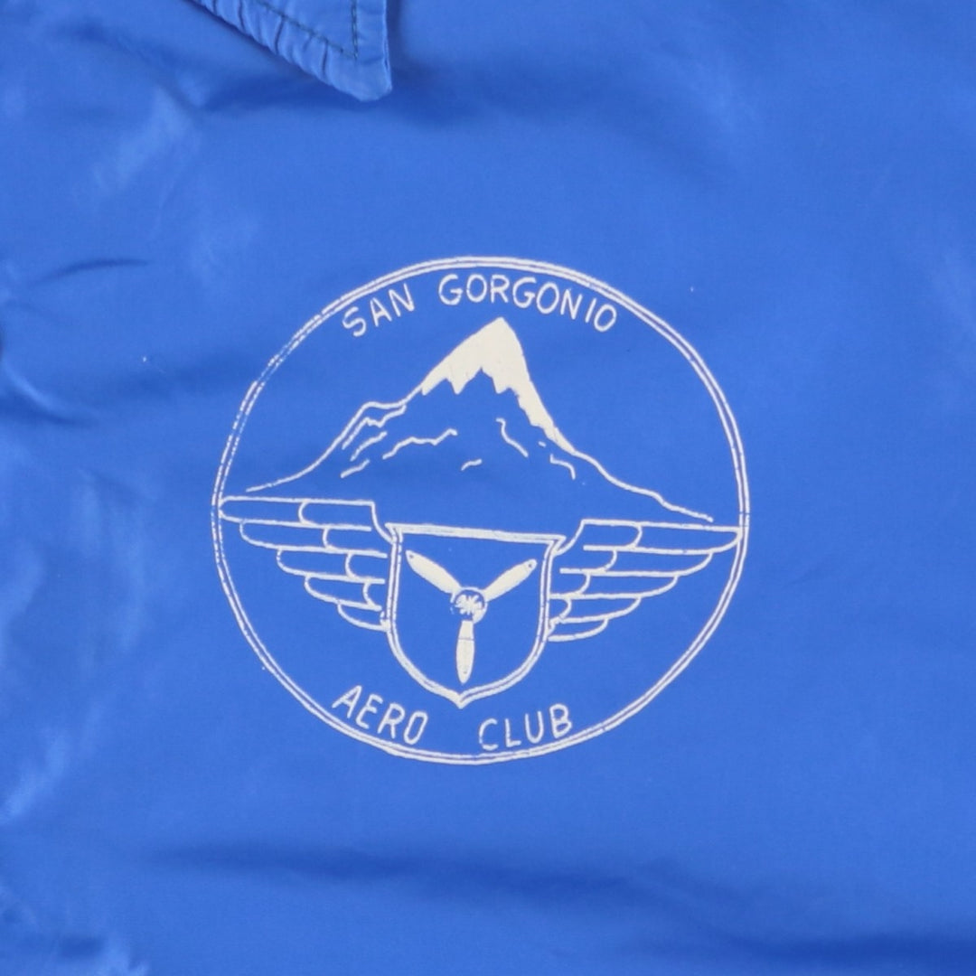 70s-80'S Swingster Coach Jacket, Made in USA, Men's Size S Nylon blue type Vintage Second Hand
