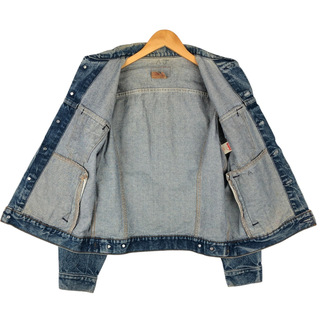 ~90'S Levi's 70505-0216 Denim Jacket, Made in USA, Men's Size M (Equivalent), Vintage cotton blue type Vintage Second Hand