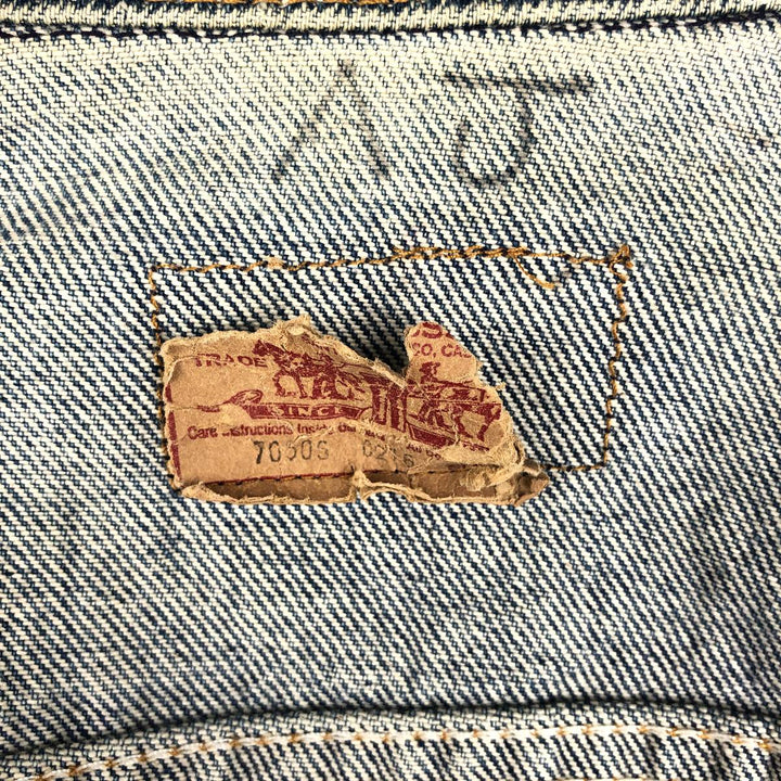 ~90'S Levi's 70505-0216 Denim Jacket, Made in USA, Men's Size M (Equivalent), Vintage cotton blue type Vintage Second Hand