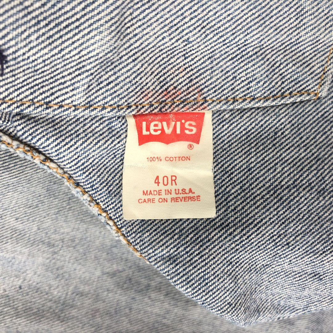 ~90'S Levi's 70505-0216 Denim Jacket, Made in USA, Men's Size M (Equivalent), Vintage cotton blue type Vintage Second Hand