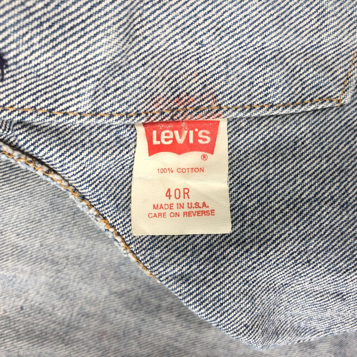 ~90'S Levi's 70505-0216 Denim Jacket, Made in USA, Men's Size M (Equivalent), Vintage cotton blue type Vintage Second Hand