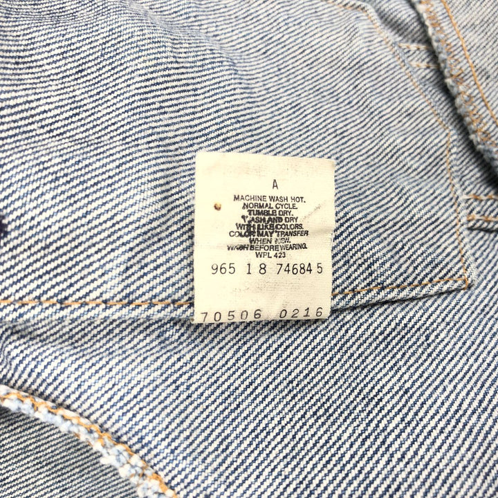 ~90'S Levi's 70505-0216 Denim Jacket, Made in USA, Men's Size M (Equivalent), Vintage cotton blue type Vintage Second Hand