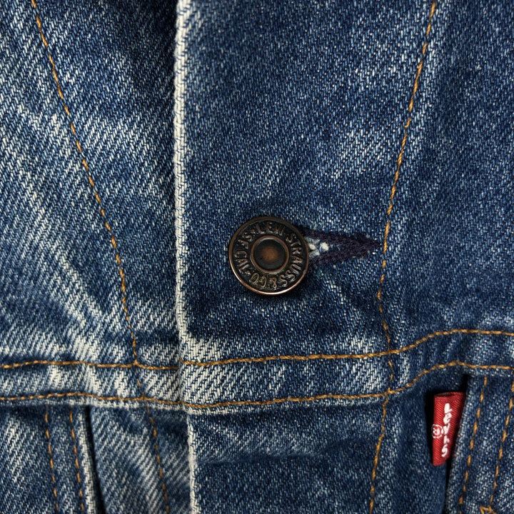 ~90'S Levi's 70505-0216 Denim Jacket, Made in USA, Men's Size M (Equivalent), Vintage cotton blue type Vintage Second Hand
