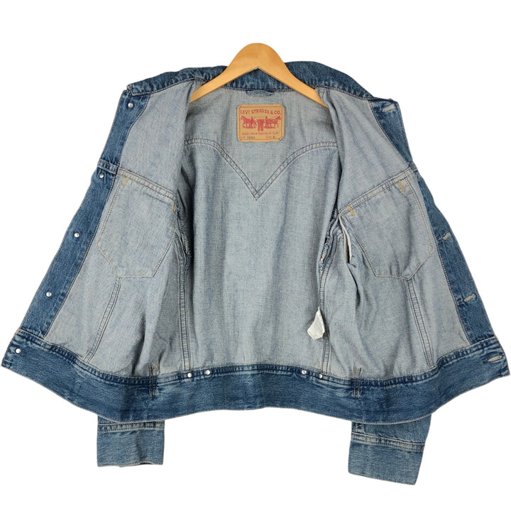 2000'S Levi's 70901-1006 Denim Jacket (Men's XL equivalent) cotton blue type Vintage Second Hand