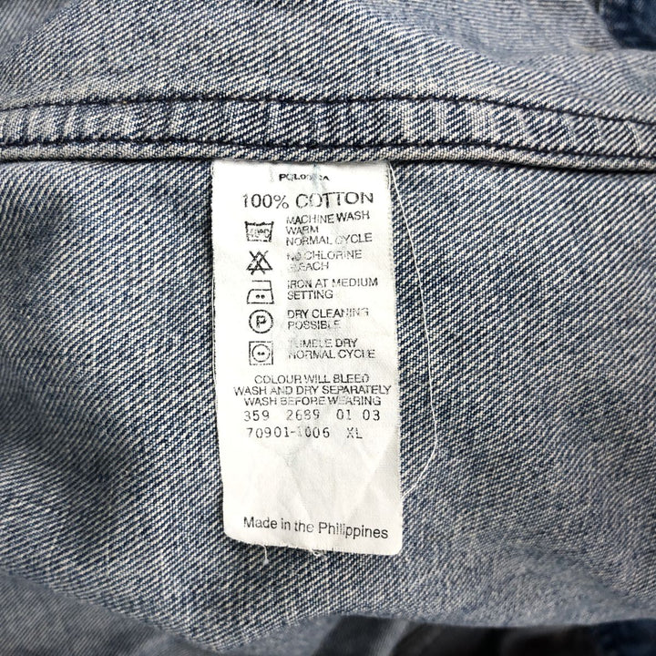 2000'S Levi's 70901-1006 Denim Jacket (Men's XL equivalent) cotton blue type Vintage Second Hand