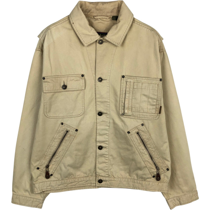 90s-00'S Timberland WEATHERGEAR cotton jacket, men's size L (approx.) cotton yellow type Vintage Second Hand