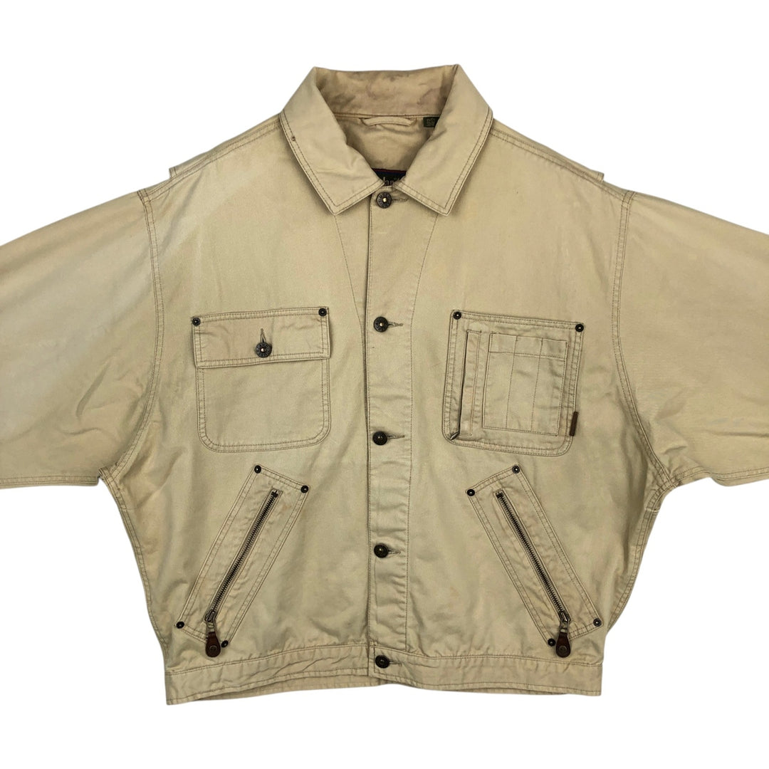 90s-00'S Timberland WEATHERGEAR cotton jacket, men's size L (approx.) cotton yellow type Vintage Second Hand