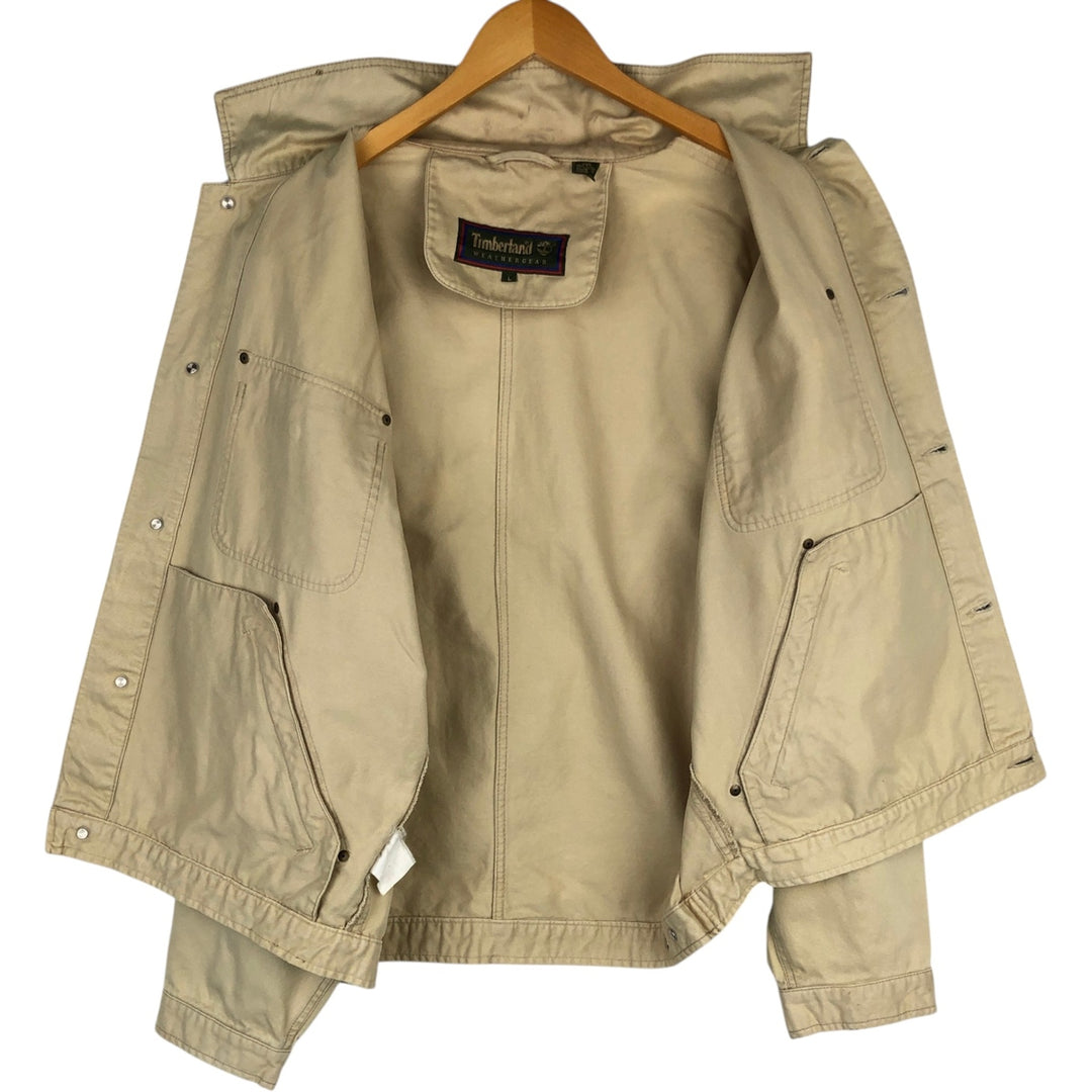 90s-00'S Timberland WEATHERGEAR cotton jacket, men's size L (approx.) cotton yellow type Vintage Second Hand