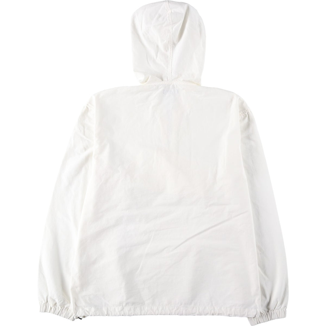 2000'S J.Crew Ripstop Cotton Pullover Anorak Parka, Men's Size M (approx.) cotton white type Vintage Second Hand