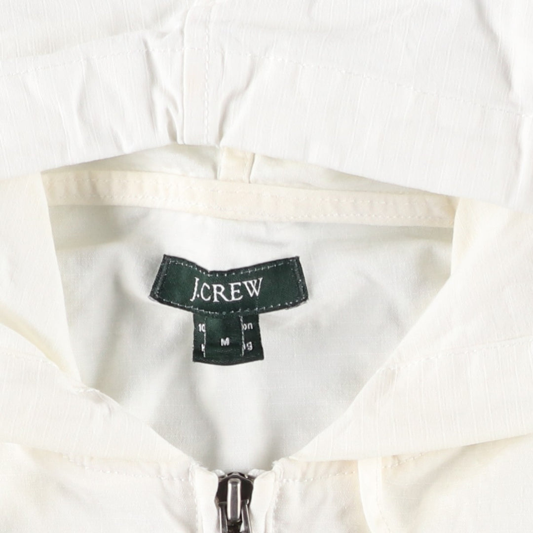 2000'S J.Crew Ripstop Cotton Pullover Anorak Parka, Men's Size M (approx.) cotton white type Vintage Second Hand