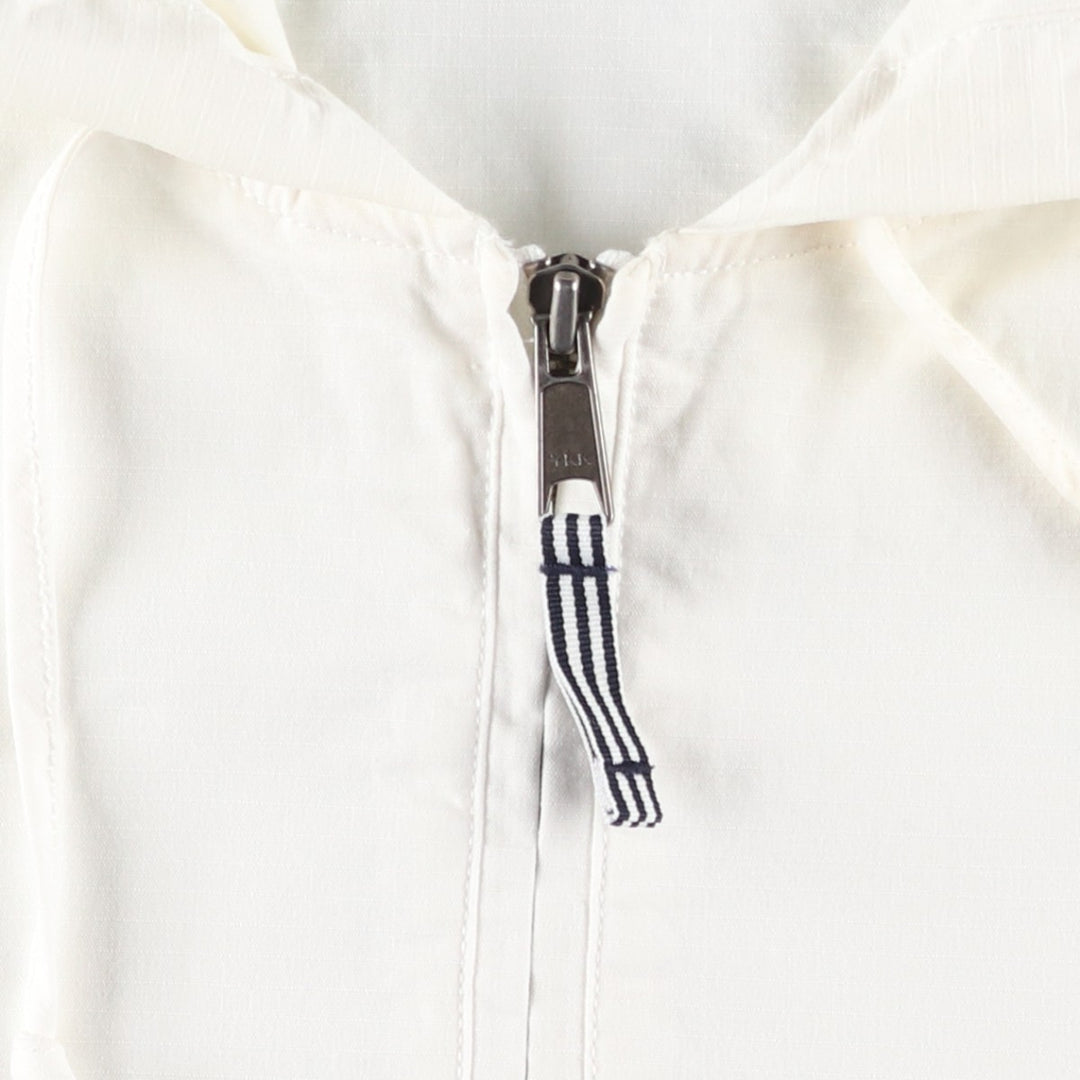 2000'S J.Crew Ripstop Cotton Pullover Anorak Parka, Men's Size M (approx.) cotton white type Vintage Second Hand