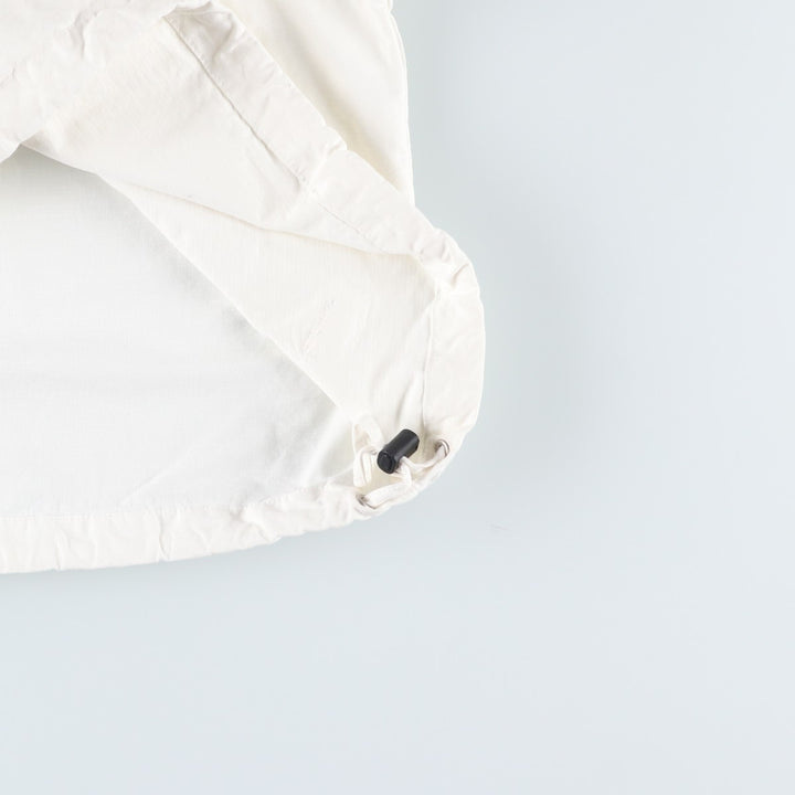 2000'S J.Crew Ripstop Cotton Pullover Anorak Parka, Men's Size M (approx.) cotton white type Vintage Second Hand