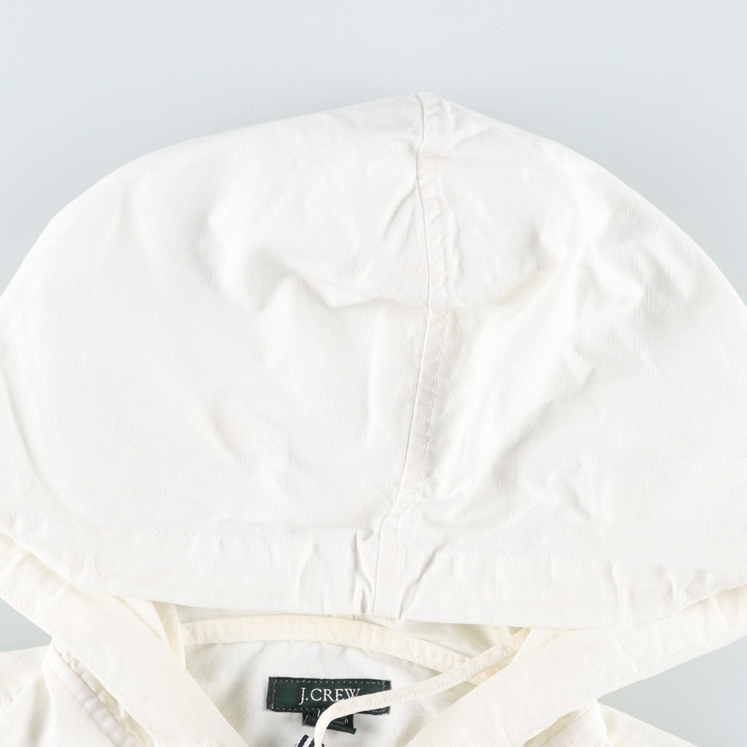 2000'S J.Crew Ripstop Cotton Pullover Anorak Parka, Men's Size M (approx.) cotton white type Vintage Second Hand