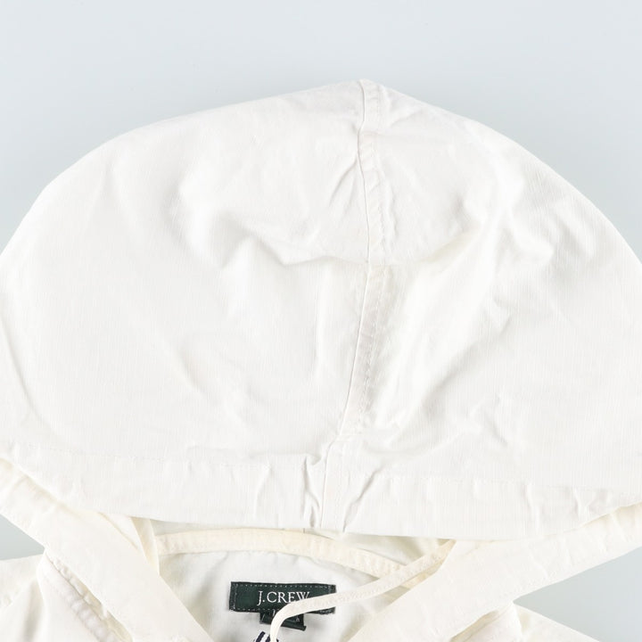 2000'S J.Crew Ripstop Cotton Pullover Anorak Parka, Men's Size M (approx.) cotton white type Vintage Second Hand