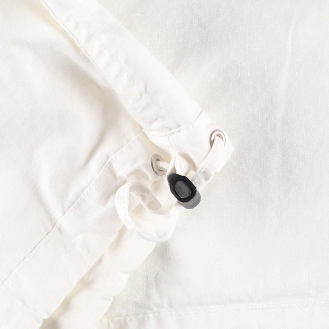 2000'S J.Crew Ripstop Cotton Pullover Anorak Parka, Men's Size M (approx.) cotton white type Vintage Second Hand