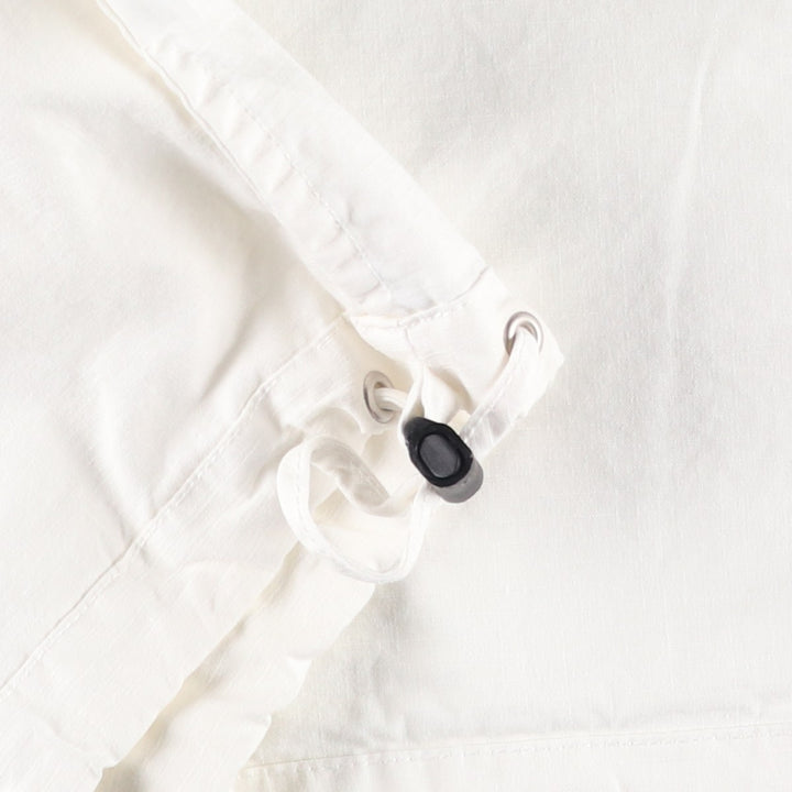 2000'S J.Crew Ripstop Cotton Pullover Anorak Parka, Men's Size M (approx.) cotton white type Vintage Second Hand