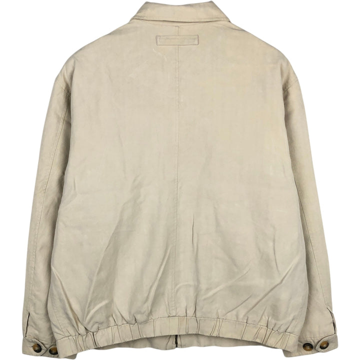 Poeta Moda Silk Blouson, Men's Size M (Equivalent), Vintage silk Beige type Vintage Second Hand