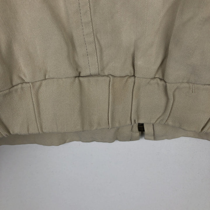 Poeta Moda Silk Blouson, Men's Size M (Equivalent), Vintage silk Beige type Vintage Second Hand