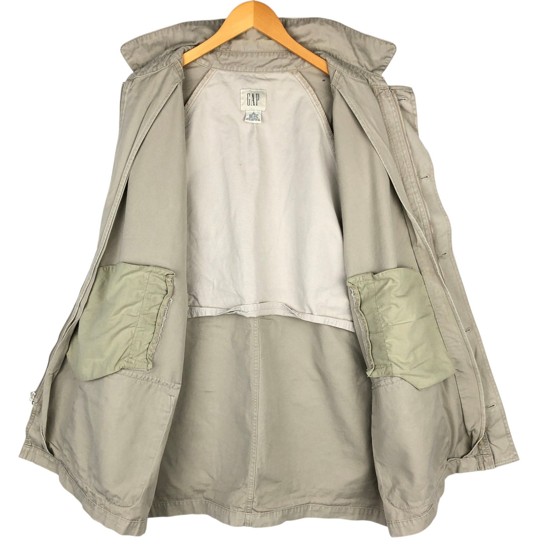 90'S GAP Old Gap Half Coat, Men's Size L (approx.), Vintage cotton Beige type Vintage Second Hand