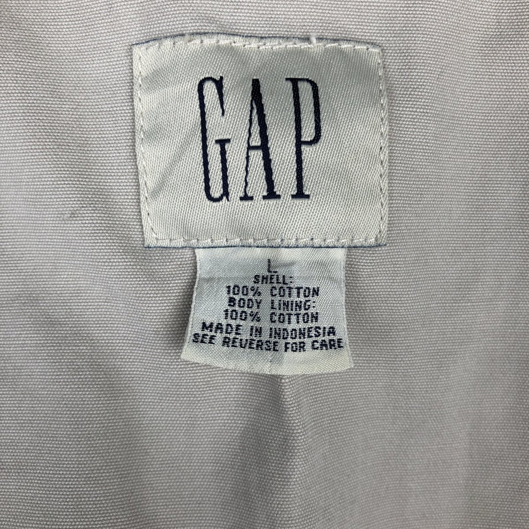 90'S GAP Old Gap Half Coat, Men's Size L (approx.), Vintage cotton Beige type Vintage Second Hand