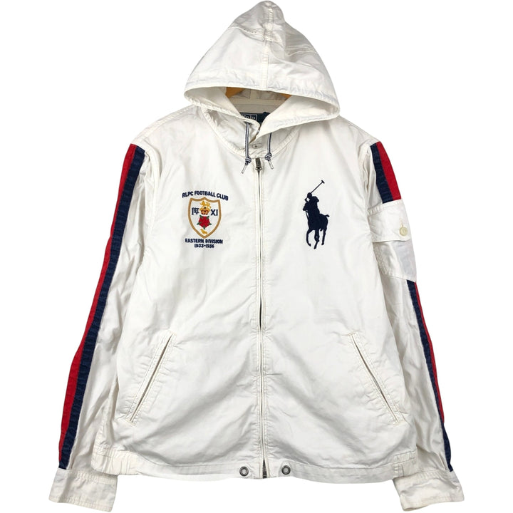 Ralph Lauren POLO by Ralph Lauren Big Pony Cotton Parka Men's M size cotton pale white type Vintage Second Hand