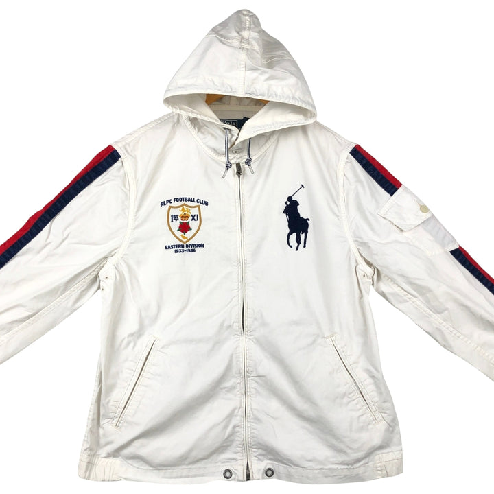 Ralph Lauren POLO by Ralph Lauren Big Pony Cotton Parka Men's M size cotton pale white type Vintage Second Hand