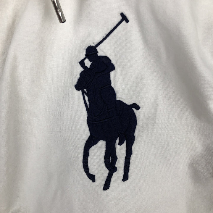 Ralph Lauren POLO by Ralph Lauren Big Pony Cotton Parka Men's M size cotton pale white type Vintage Second Hand