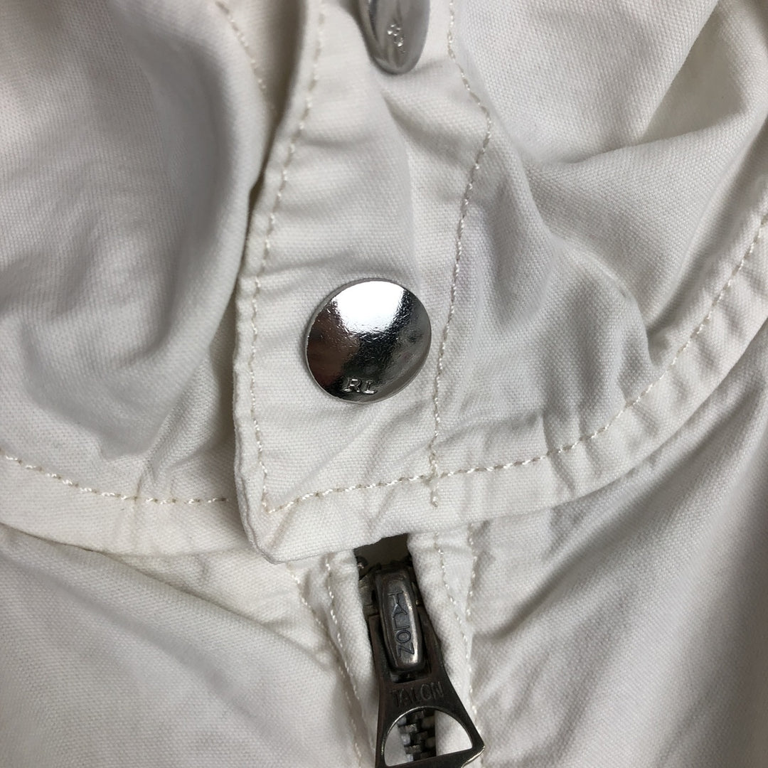 Ralph Lauren POLO by Ralph Lauren Big Pony Cotton Parka Men's M size cotton pale white type Vintage Second Hand