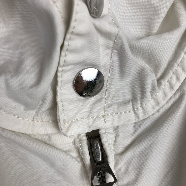 Ralph Lauren POLO by Ralph Lauren Big Pony Cotton Parka Men's M size cotton pale white type Vintage Second Hand