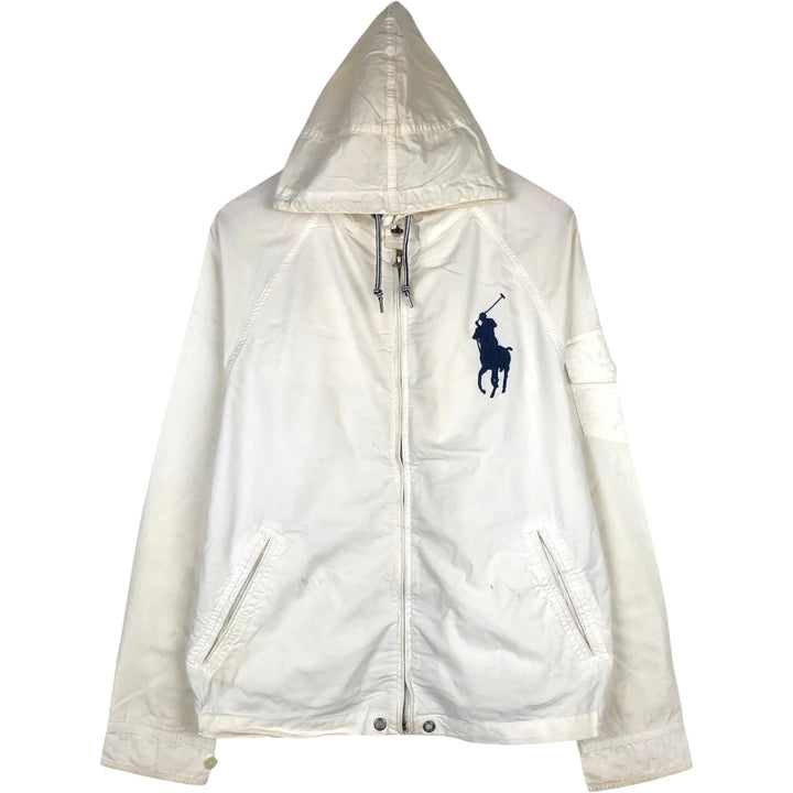 Ralph Lauren POLO by Ralph Lauren cotton hoodie, men's size L cotton white type Vintage Second Hand