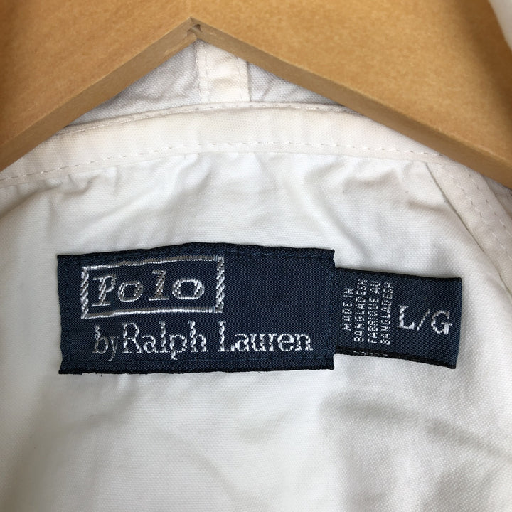 Ralph Lauren POLO by Ralph Lauren cotton hoodie, men's size L cotton white type Vintage Second Hand