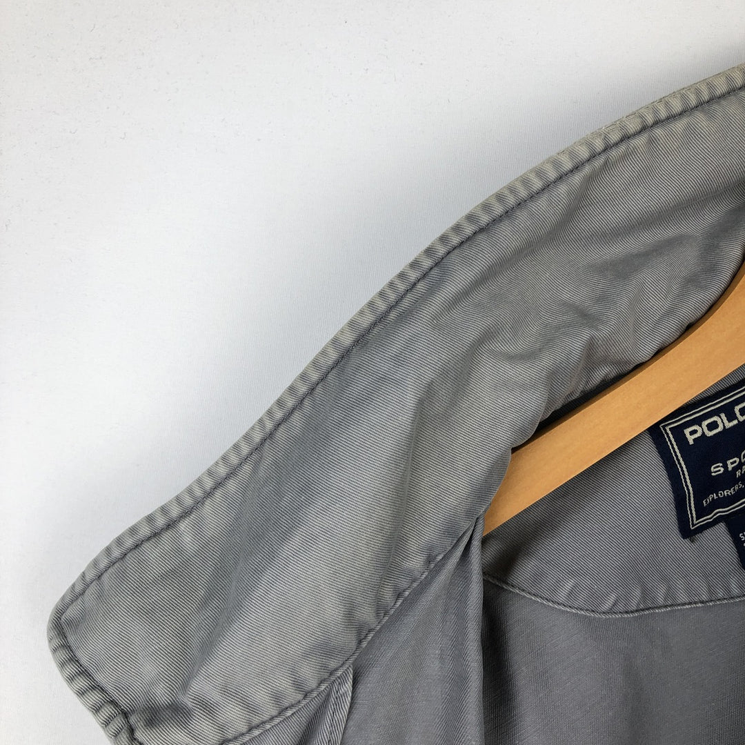 1990'S Ralph Lauren POLO SPORTSMAN Cotton Jacket, Men's Size XL (approx.), Vintage cotton gray type Vintage Second Hand