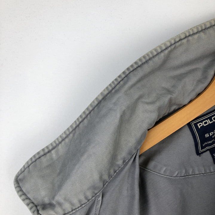 1990'S Ralph Lauren POLO SPORTSMAN Cotton Jacket, Men's Size XL (approx.), Vintage cotton gray type Vintage Second Hand