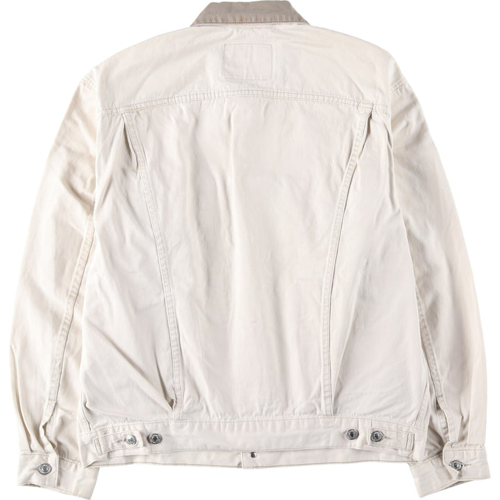 90'S Levi's Trucker Jacket, Cotton Jacket, Men's Size L (approx.), Vintage cotton Beige type Vintage Second Hand